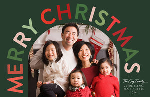 My Family Photo Christmas Postcard 5