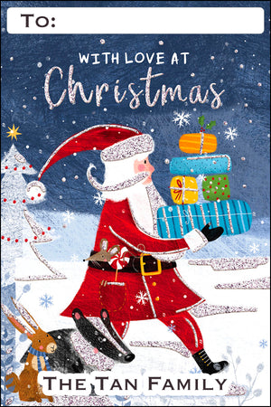 Wonderland Gifty Santa Christmas Gift Tag