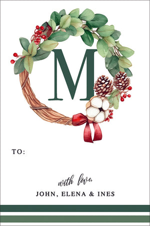 Wreath Wonders Christmas Gift Tag