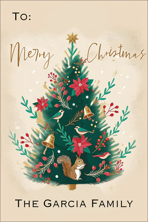 Woodland Wonders Christmas Gift Tag