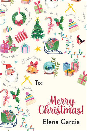 Yuletide Fun Christmas Gift Tag