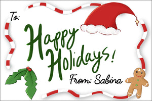 Best Buddies For a Cause Christmas Icons Gift Tag