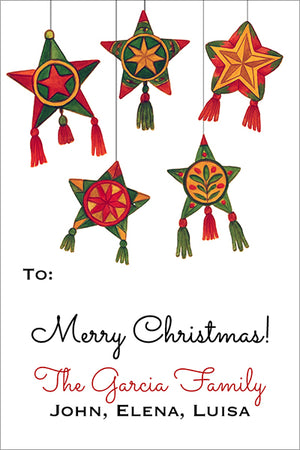 Festive Parol Christmas Gift Tag