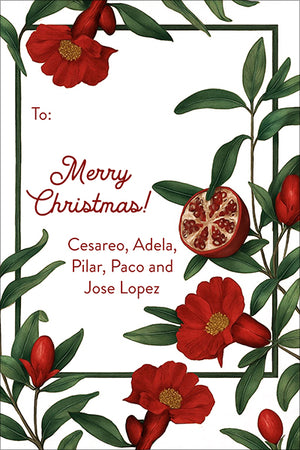 Holiday Fig Christmas Gift Tag