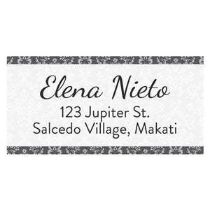 Damask Name & Address Label