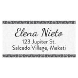 Damask Name & Address Label