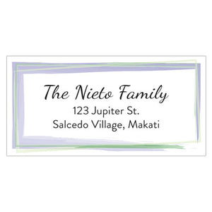 Watercolor Border Name & Address Label