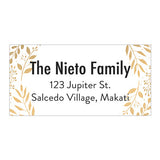 Gold Leaf Name & Address Label
