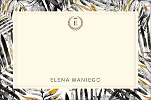 Midnight Leaves all occasion gift tag