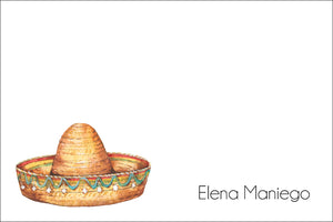 Beach Sombrero all occasion gift tag