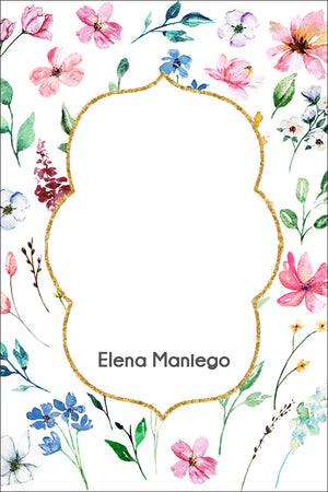 Burst of Spring Flowers all occasion gift tag