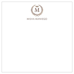 Wreath Monogram Gift Tag