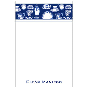 Blue China Border Gift Tag