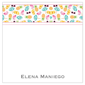 Bright Tropical Border Gift Tag