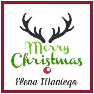 Reindeer Holiday GIft Tag