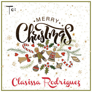 Fancy Christmas Holiday GIft Tag