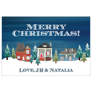 Christmas Village Holiday GIft Tag