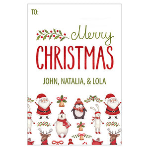 Jolly Christmas Holiday GIft Tag