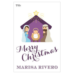 Belen / Nativity Holiday GIft Tag