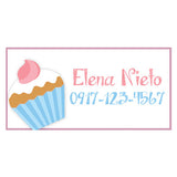 Cupcake Themed Kiddie Label