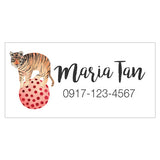 Circus Tiger Themed Kiddie Label