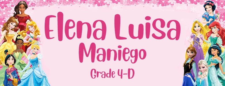 Complete Disney Princess Themed Kiddie Label