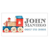 Vintage Toy Train Themed Kiddie Label