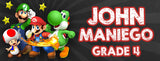 Super Mario Themed Kiddie Label