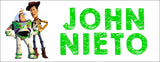 Woody and Buzz Toy Story Kiddie Name Label