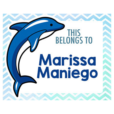 Blue Dolphin Kiddie Label