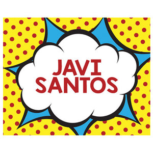 Comic Themed Kiddie Label