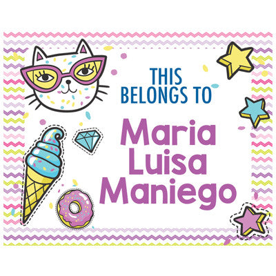 Girly Badges Kiddie Label