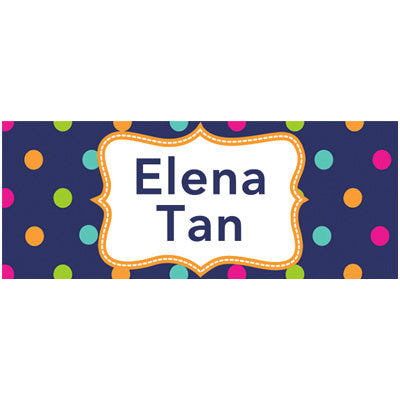 Polka Dots Kiddie Label