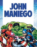 Avengers Superhero Themed Kiddie Label