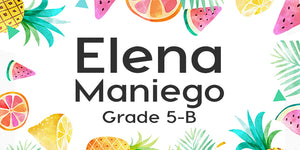 Tutti Fruity Themed Small Kiddie Label