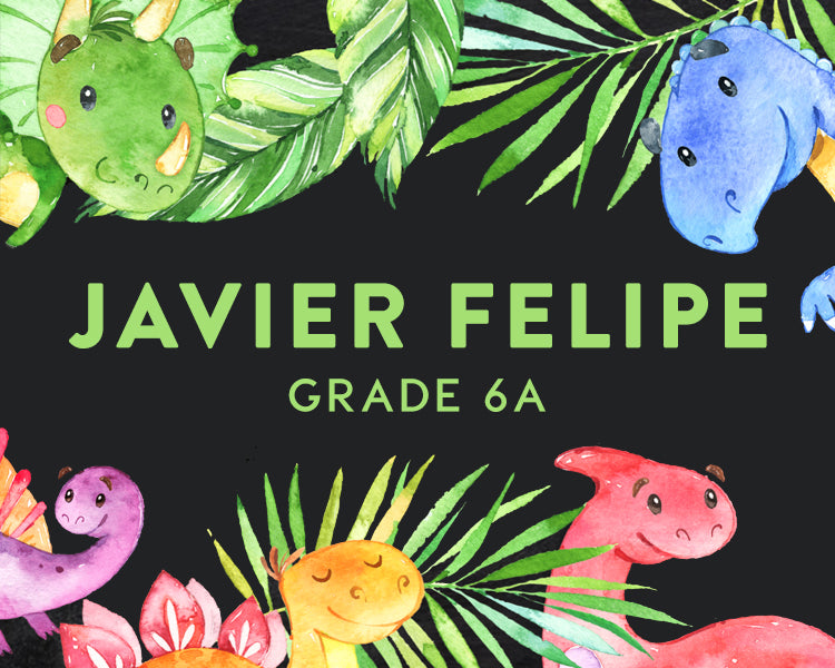 Dinosaur Party Themed Kiddie Label