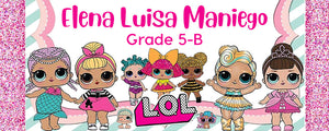 LOL Themed Small Kiddie Label