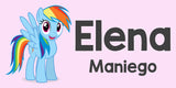 Rainbow Dash Small Themed Kiddie Label