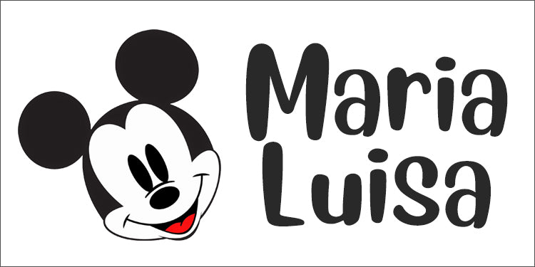 Classic Mickey Mouse Themed Kiddie Label