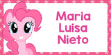 Pinkie Pie My Little Pony Themed Kiddie Label