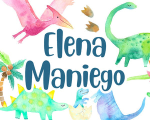 Cutie Dinosaurs Themed Kiddie Label