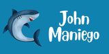 Shark Themed Kiddie Label