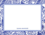 Beautiful Blue Chinoiserie Border Notecards