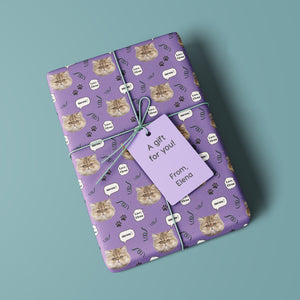 My Cute Pet Personalized Gift Wrapping Paper