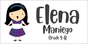 Woodrose School Themed Sticker Label