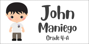 Xavier School Themed Sticker Label