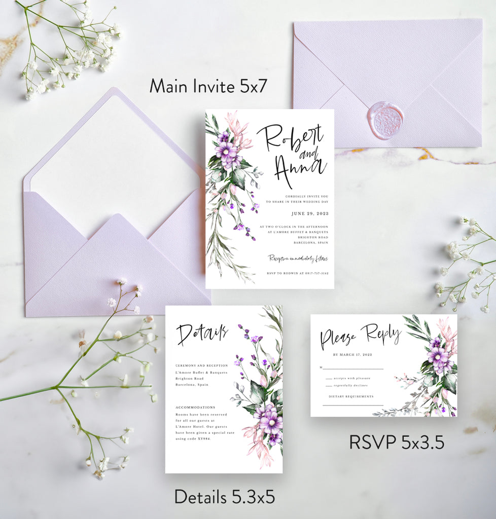 Wedding entourage invitation templates | Beachweddingtips.com