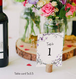 Lilac Wedding Invitation Complete Template