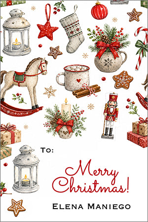 Nostalgic Christmas Gift Tag