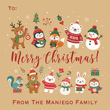 Happiest Christmas Friends Holiday Gift Tag